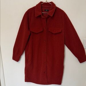 Knee Length Teddy Coat